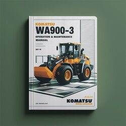 Komatsu WA900-3 Wheel Loader Operation Service Repair Workshop Manual PDF