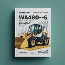 Komatsu WA450-6 WA480-6 Wheel Loader (sn: Wa450-6-a44001 Up Wa480-6-a38001 Up) Service Repair Workshop Manual PDF
