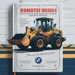 Komatsu WA500-6 Wheel Loader (sn: A93001 Up) SN: Service Repair Workshop Manual PDF