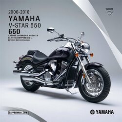 2006-2016 Yamaha V Series V-STAR 650 XVS65 Custom Midnight Models Service Repair Workshop Manual PDF