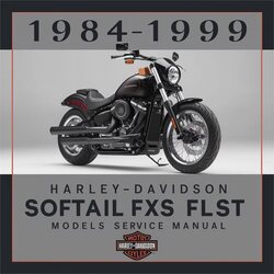 1984-1999 Harley Davidson Softail Harley-davidson Fxst Flst Models Service Repair Workshop Manual PDF