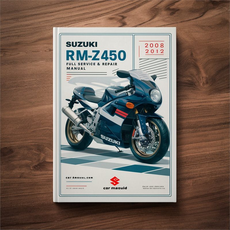 2008-2012 Suzuki RM Series RM-Z450 RMZ450 Service Repair Workshop Manual PDF