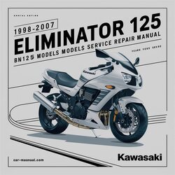 2000-2007 Kawasaki Eliminator 125 BN125 Models Service Repair Workshop Manual PDF