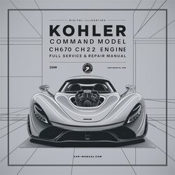 Kohler Command CH670 CH22 22 PS Motor - Wartung & Reparaturhandbuch