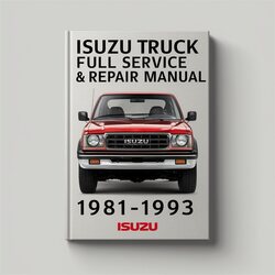 1981-1993 Isuzu Q Series Truck Service Repair Workshop Manual PDF
