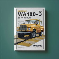 Komatsu WA180-3 Shop Service Repair Workshop Manual PDF