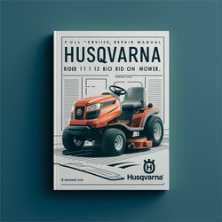 Husqvarna Rider 11 BIO 13 Ride ON Mower Service Repair Workshop Manual PDF