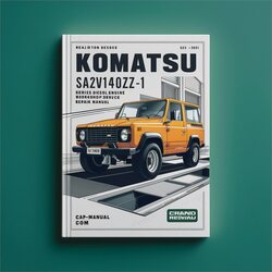 Komatsu Sa12v140z-1 Series Diesel Engine Service Repair Workshop Manual PDF