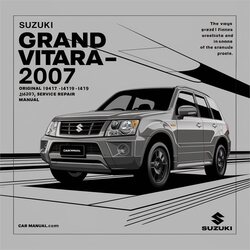 2007 Suzuki Grand Vitara Original JB416 JB419 JB420 JB627 Service Repair Workshop Manual PDF