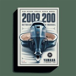 2009 Yamaha VX200 HP Outboard Service Repair Workshop Manual PDF
