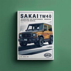 Sakai SW40 TW40 Operating Instruction Service Repair Workshop Manual PDF