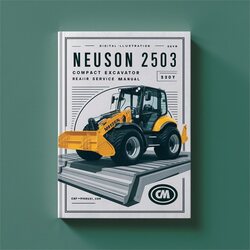 Neuson 2503 Compact Excavator Service Repair Workshop Manual PDF