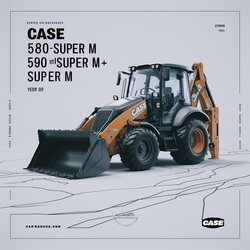 Case 580M Super M 580 590 Series 2 Loader Backhoes Operators Operator's Manual PDF