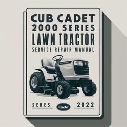 2000 Cub Cadet Series Lawn Tractor Service Repair Workshop Manual PDF