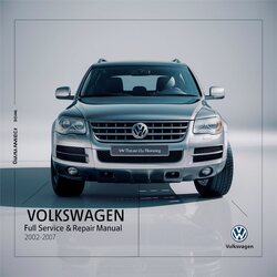 2002-2007 Volkswagen Touareg Volkswagn VW Service Repair Workshop Manual PDF