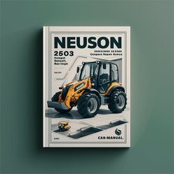 Neuson 2503 3003 3503 3703 Compact Excavator Service Repair Workshop Manual PDF