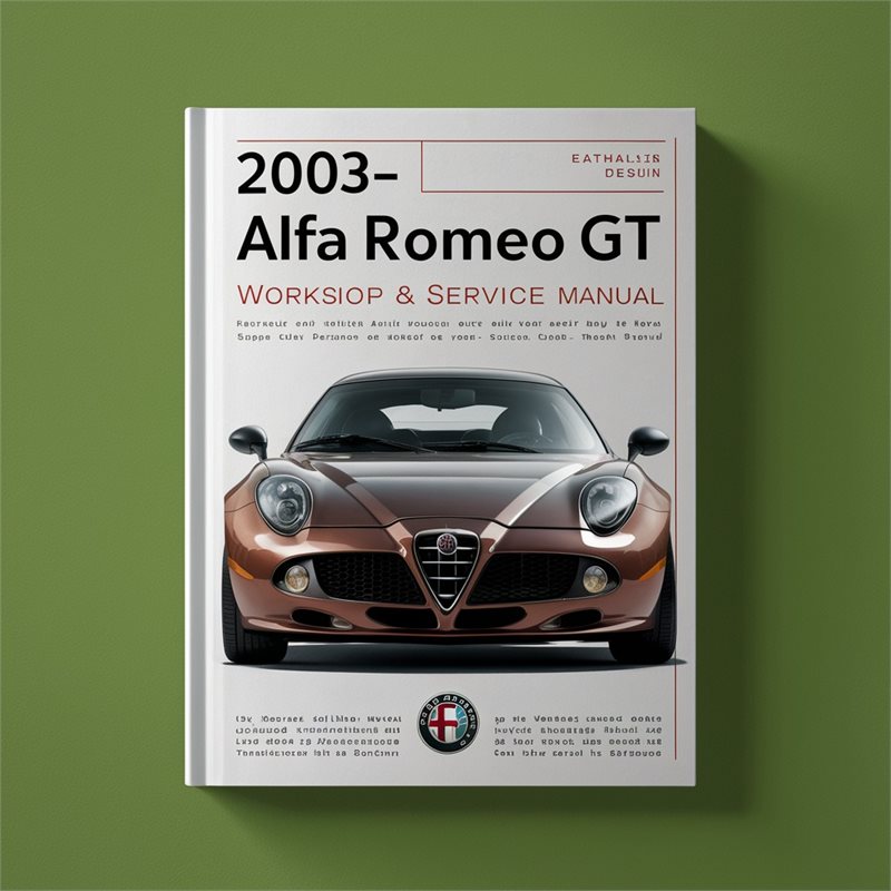 2003-2010 Alfa Romeo GT (593m CD Searchable ) Service Repair Workshop Manual PDF