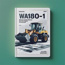 Komatsu WA180-1 Wheel Loader (sn: 10001 Up) Service Repair Workshop Manual PDF