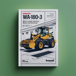 Komatsu WA180-3 (eu-spec.) Wheel Loader (sn: 53001 Up) Service Repair Workshop Manual PDF