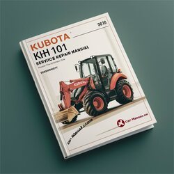 Kubota KH 101 Excavator Service Repair Workshop Manual PDF