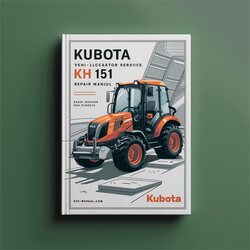 Kubota KH 151 Excavator Service Repair Workshop Manual PDF