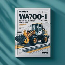 Komatsu WA700-1 Wheel Loader (sn: 10001 Up) Service Repair Workshop Manual PDF