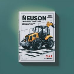 Neuson 2503 3003 3503 3703 Compact Excavator Service Repair Workshop Manual PDF