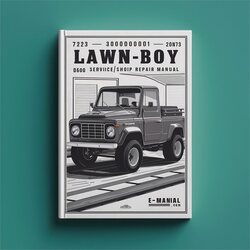 300000001-399999999 LAWN-BOY D600 /shop Service Repair Workshop Manual PDF