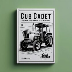 Cub Cadet 190-359 Tractor Service Repair Workshop Manual PDF