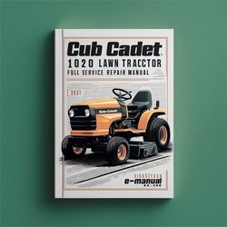 Cub Cadet 1020 Lawn Tractor Service Repair Workshop Manual PDF