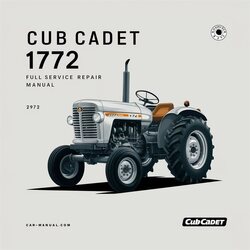 Cub Cadet 1772 Tractor Service Repair Workshop Manual PDF