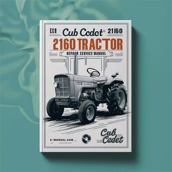 Cub Cadet 2160 Tractor Service Repair Workshop Manual PDF