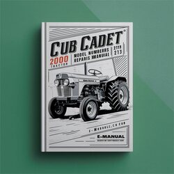 2000 Cub Cadet Tractor Model Numbers 2130 Service Repair Workshop Manual PDF