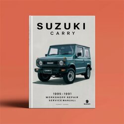 1985-1991 Suzuki Carry Service Repair Workshop Manual PDF