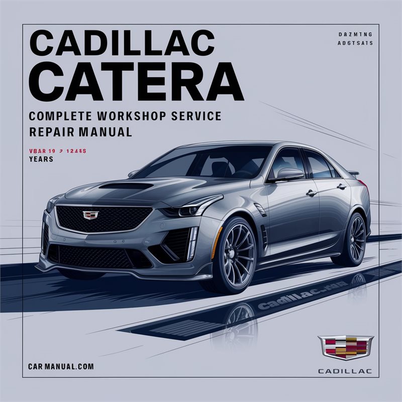 1997-2001 Cadillac Catera Service Repair Workshop Manual PDF