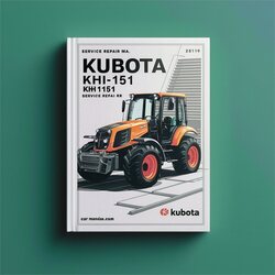 Kubota KH101 KH151 KH 101 151 Excavator Ma Service Repair Workshop Manual PDF