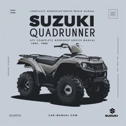 1985-1986 Suzuki Quadrunner 250 LT250 ATV Service Repair Workshop Manual PDF