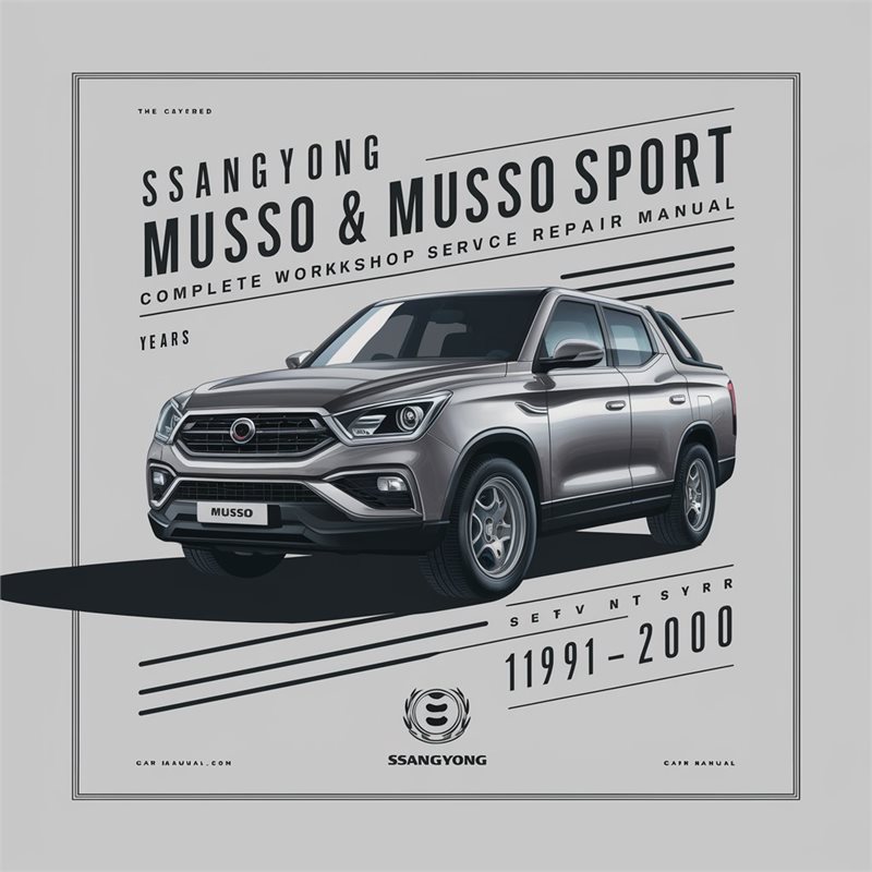 1991-2000 Ssangyong Musso Sport Service Repair Workshop Manual PDF