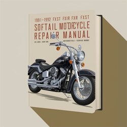 1991-1992 Harley Davidson Softail Flst Fxlr Fxst Motorcycle Service Repair Workshop Manual PDF