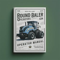 New Holland Round Baler 634 Operators Operator Operator's Manual PDF