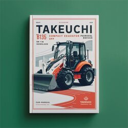 Takeuchi TB135 Compact Excavator Parts (sn: 13510004 Up) Catalog PDF