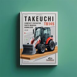 Takeuchi TB145 Compact Excavator Parts (sn: 14510004 Up) Catalog PDF