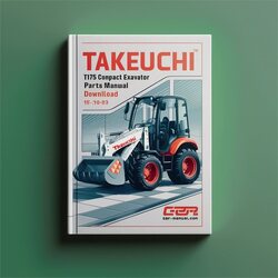 Takeuchi TB175 Compact Excavator Parts (sn: 17510003 Up) Catalog PDF