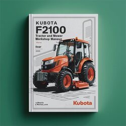 Kubota F2100E Tractor Mower Service Repair Workshop Manual PDF