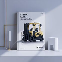 Hyster A177 (h2.50xl Europe) Forklift Service Repair Workshop Manual PDF