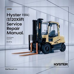 Hyster F004 (S120XMS) Forklift Service Repair Workshop Manual PDF
