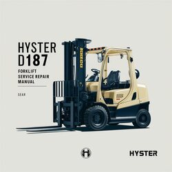 Hyster D187 (S55XM) Forklift Service Repair Workshop Manual PDF