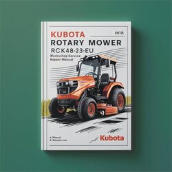 Kubota Rotary Mower Rck48-23bx-eu Service Repair Workshop Manual PDF