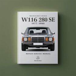 1977-1980 Mercedes W116 Benz 280 SE Service Repair Workshop Manual PDF