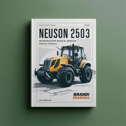 Neuson 2503 Excavator Service Repair Workshop Manual PDF